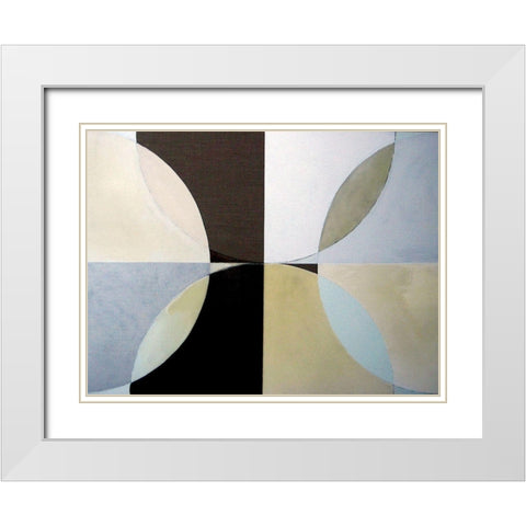 Clear Intentions II White Modern Wood Framed Art Print with Double Matting by Bellissimo Art