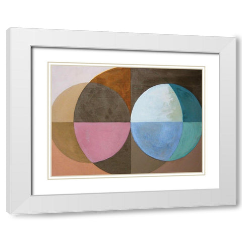 Clear Intentions IV White Modern Wood Framed Art Print with Double Matting by Bellissimo Art