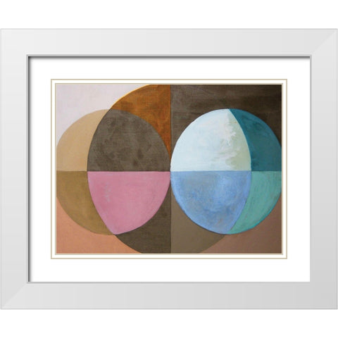 Clear Intentions IV White Modern Wood Framed Art Print with Double Matting by Bellissimo Art