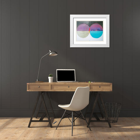 Clear Intentions V White Modern Wood Framed Art Print with Double Matting by Bellissimo Art