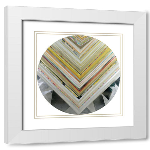Rossano III White Modern Wood Framed Art Print with Double Matting by Bellissimo Art