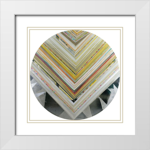 Rossano III White Modern Wood Framed Art Print with Double Matting by Bellissimo Art