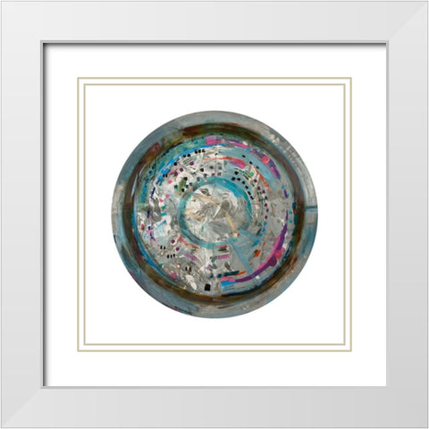 Galileos Assistant III White Modern Wood Framed Art Print with Double Matting by Bellissimo Art