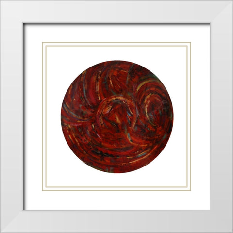 Galileos Assistant XI White Modern Wood Framed Art Print with Double Matting by Bellissimo Art