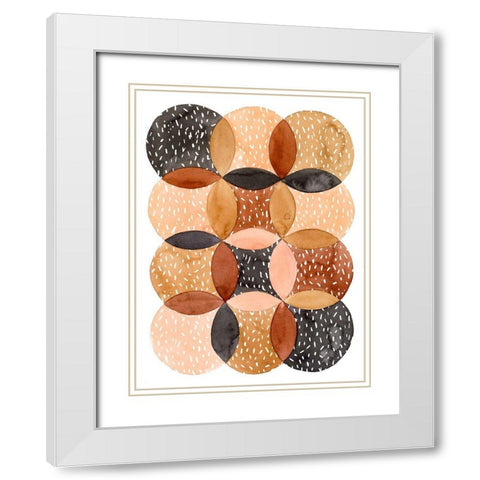 Mud Slide II White Modern Wood Framed Art Print with Double Matting by Popp, Grace