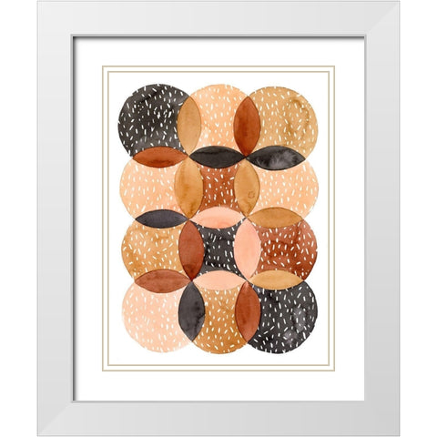 Mud Slide II White Modern Wood Framed Art Print with Double Matting by Popp, Grace