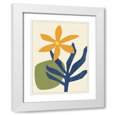 Desert Wind I White Modern Wood Framed Art Print with Double Matting by Wang, Melissa