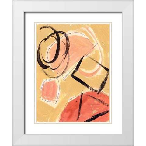 Landing IV White Modern Wood Framed Art Print with Double Matting by Wang, Melissa