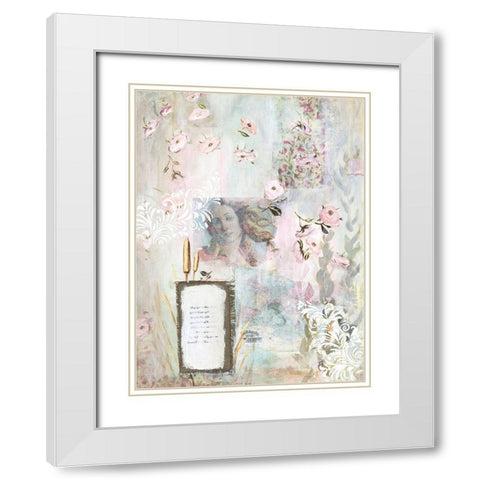 Botticellis Dream I White Modern Wood Framed Art Print with Double Matting by Iafrate, Sandra