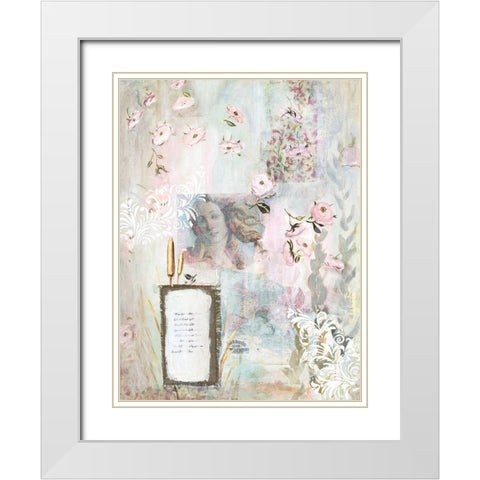 Botticellis Dream I White Modern Wood Framed Art Print with Double Matting by Iafrate, Sandra