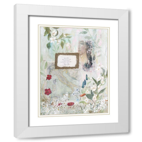 Botticellis Dream II White Modern Wood Framed Art Print with Double Matting by Iafrate, Sandra