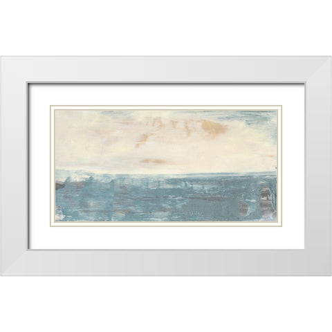 Peace and Calm III White Modern Wood Framed Art Print with Double Matting by Bramma, Lila