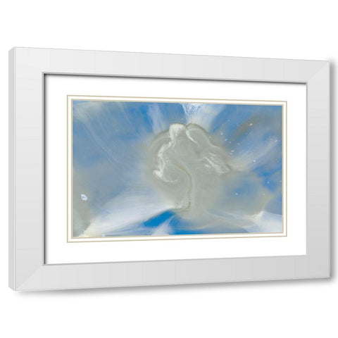 Being One I White Modern Wood Framed Art Print with Double Matting by Bramma, Lila