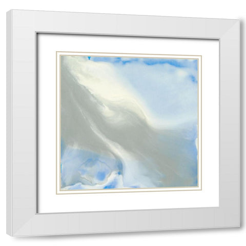 Being One IV White Modern Wood Framed Art Print with Double Matting by Bramma, Lila