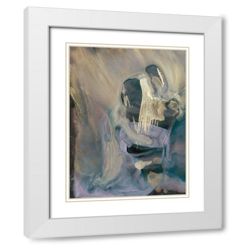 Mystery I White Modern Wood Framed Art Print with Double Matting by Bramma, Lila