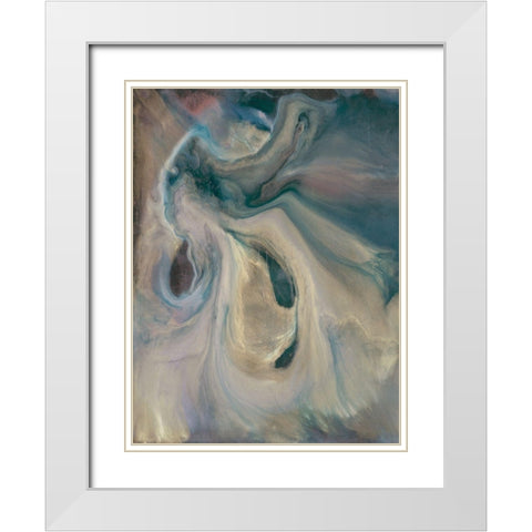 Mystery II White Modern Wood Framed Art Print with Double Matting by Bramma, Lila