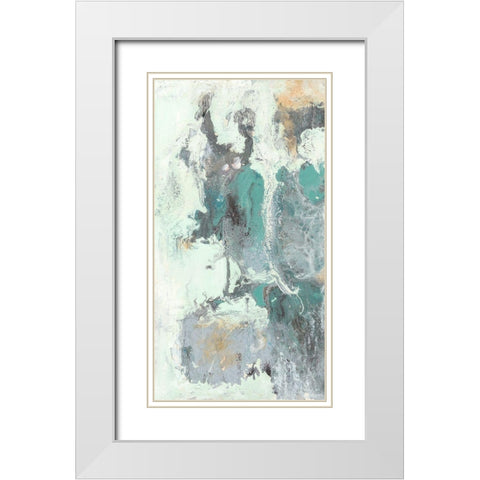 Dancing with Love I White Modern Wood Framed Art Print with Double Matting by Bramma, Lila