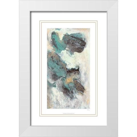 Dancing with Love II White Modern Wood Framed Art Print with Double Matting by Bramma, Lila