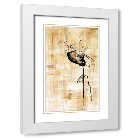 Gilded Beauty III White Modern Wood Framed Art Print with Double Matting by Liama, Lily