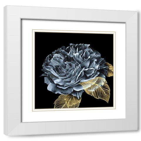 River Roses I White Modern Wood Framed Art Print with Double Matting by Liama, Lily