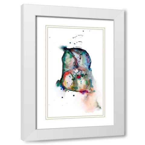 Golden Parachute II White Modern Wood Framed Art Print with Double Matting by Liama, Lily