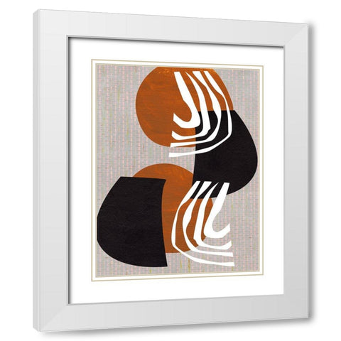 Archetype Structures I White Modern Wood Framed Art Print with Double Matting by Wang, Melissa