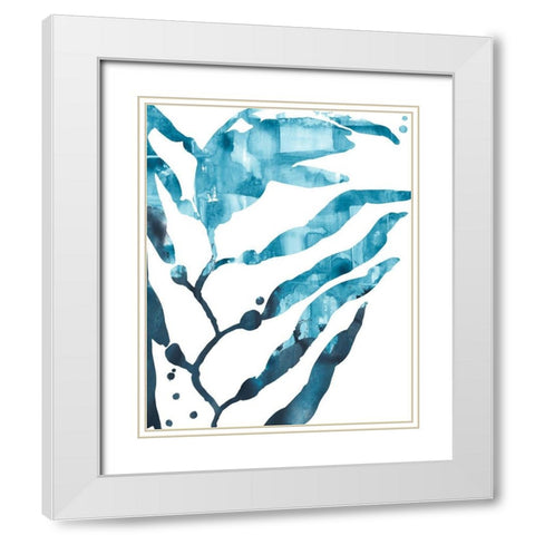 Inkwash Kelp I White Modern Wood Framed Art Print with Double Matting by Vess, June Erica