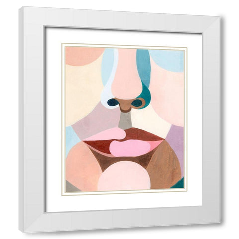 Delicate Features II White Modern Wood Framed Art Print with Double Matting by Popp, Grace