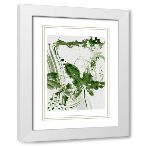 Shades of Forest III White Modern Wood Framed Art Print with Double Matting by Wang, Mellisa