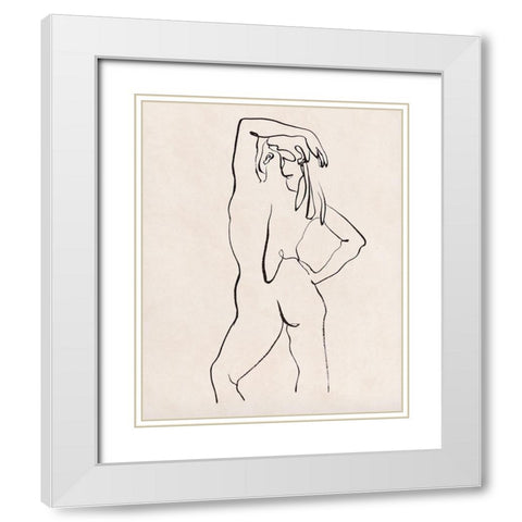 Quiet Mind III White Modern Wood Framed Art Print with Double Matting by Wang, Melissa