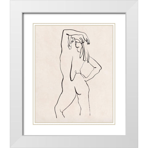Quiet Mind III White Modern Wood Framed Art Print with Double Matting by Wang, Melissa