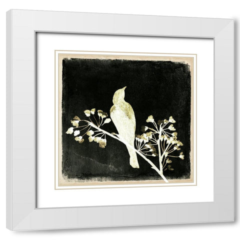 Black Night III White Modern Wood Framed Art Print with Double Matting by Wang, Melissa