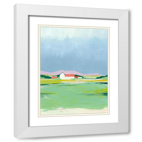 Spring Fallow I White Modern Wood Framed Art Print with Double Matting by Popp, Grace