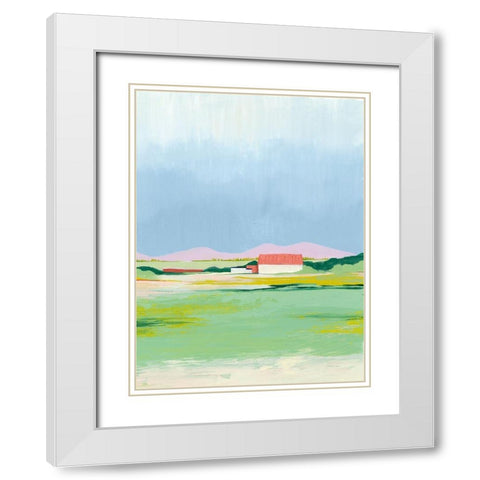 Spring Fallow II White Modern Wood Framed Art Print with Double Matting by Popp, Grace