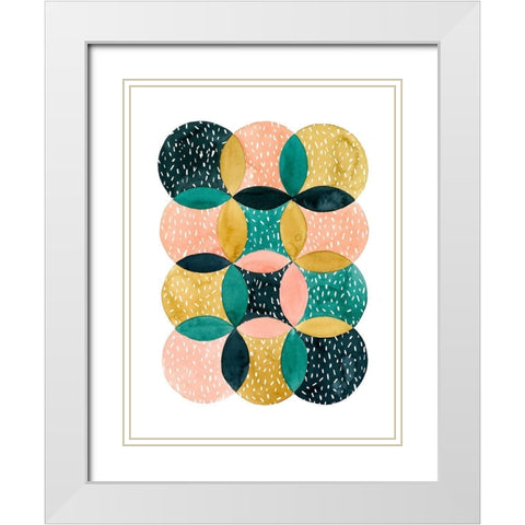 In Spate II White Modern Wood Framed Art Print with Double Matting by Popp, Grace