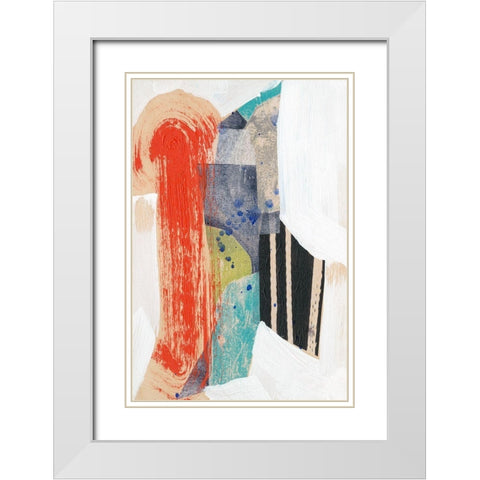 Pop Quirk II White Modern Wood Framed Art Print with Double Matting by Goldberger, Jennifer