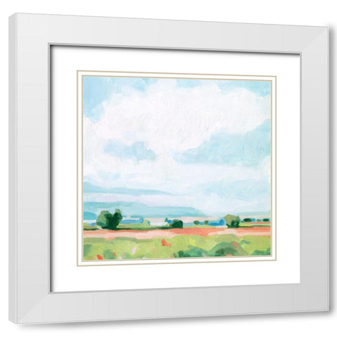Spring Midday II White Modern Wood Framed Art Print with Double Matting by Scarvey, Emma