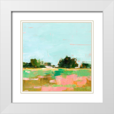 Summer Glow I White Modern Wood Framed Art Print with Double Matting by Harper, Ethan