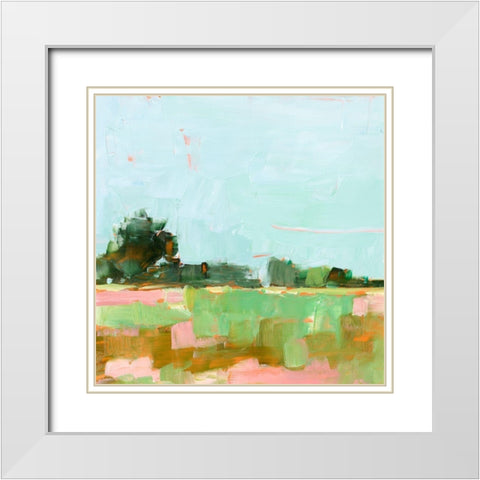 Summer Glow II White Modern Wood Framed Art Print with Double Matting by Harper, Ethan