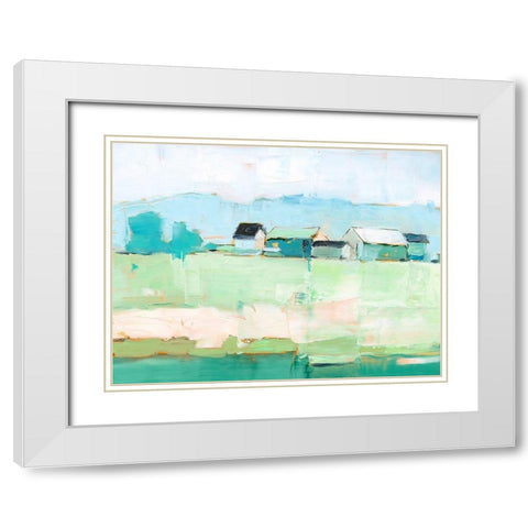 Rural Pastel II White Modern Wood Framed Art Print with Double Matting by Harper, Ethan