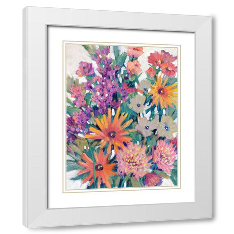 Spring in Bloom II White Modern Wood Framed Art Print with Double Matting by OToole, Tim