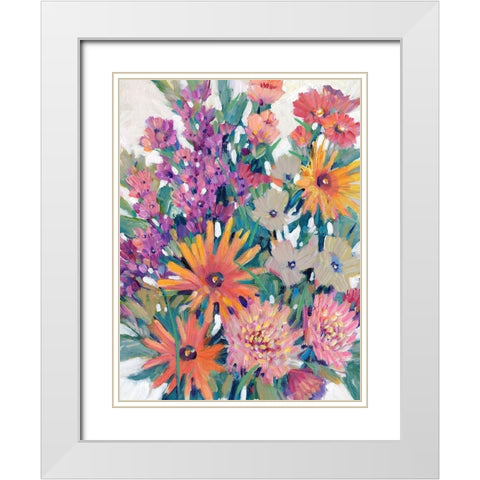 Spring in Bloom II White Modern Wood Framed Art Print with Double Matting by OToole, Tim
