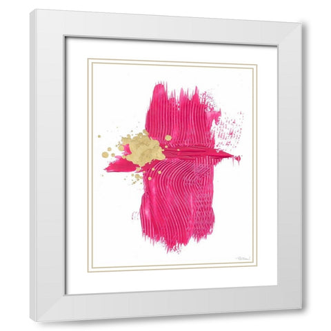 Concurrence IV White Modern Wood Framed Art Print with Double Matting by Stramel, Renee W.