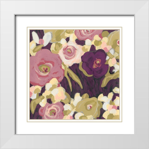 Heliotrope I White Modern Wood Framed Art Print with Double Matting by Vess, June Erica