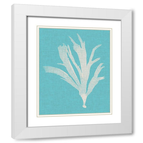 Seaweed Pop IV White Modern Wood Framed Art Print with Double Matting by Vision Studio