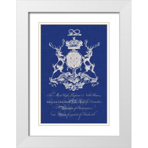 Heraldry Pop II White Modern Wood Framed Art Print with Double Matting by Vision Studio