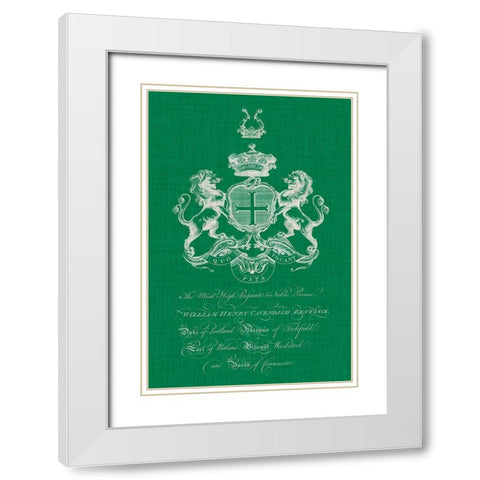 Heraldry Pop III White Modern Wood Framed Art Print with Double Matting by Vision Studio