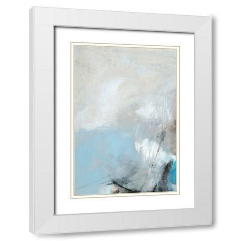 Fingerprint II White Modern Wood Framed Art Print with Double Matting by Jasper, Sisa