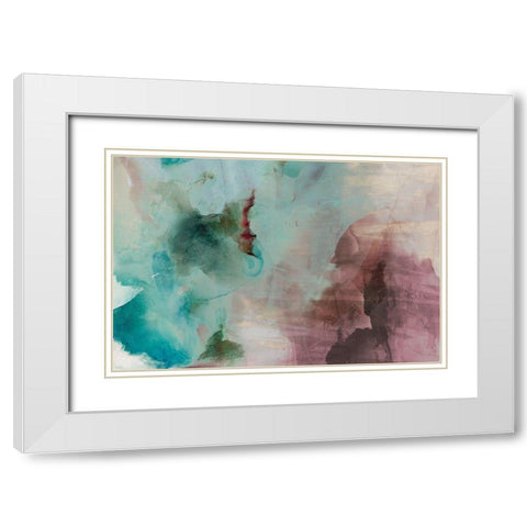 Aversion 7 White Modern Wood Framed Art Print with Double Matting by Jasper, Sisa
