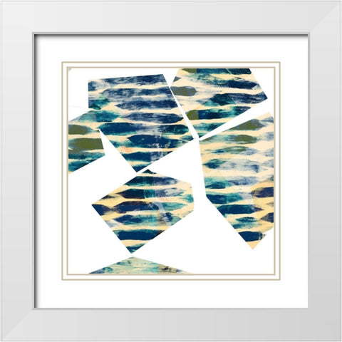 Banding Shapes III White Modern Wood Framed Art Print with Double Matting by Jasper, Sisa